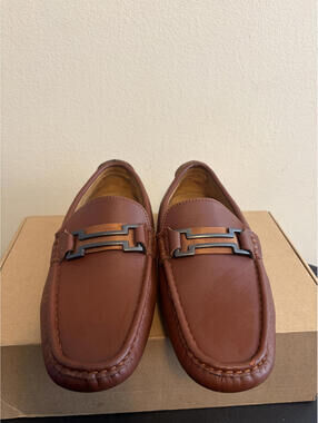 Bruno Marc Boy's Brown Bit Loafers (Size 7Y)
